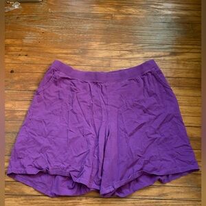 Women’s Hanes Just My Size Plus Size Purple Shorts (size 3X) 💜